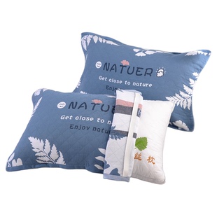 纯棉纱布枕巾一对固定绑带款防滑不落单人成人枕头巾学生吸汗透气