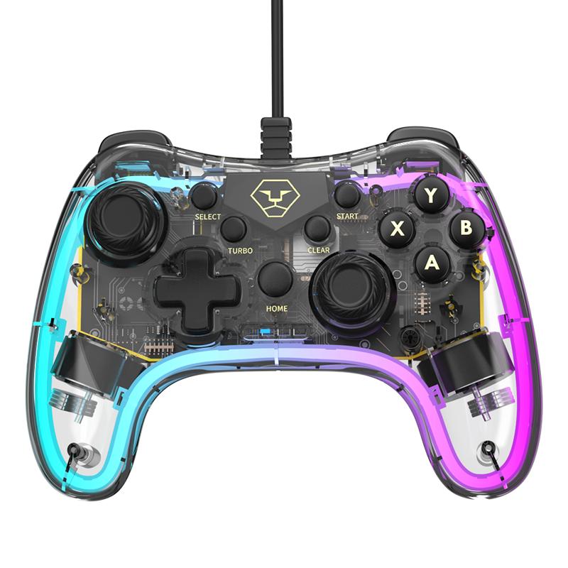 AOLION澳加狮 手柄pc电脑版fifa游戏手柄笔记本电脑nba2k地平线双人成行nsswitch电视机顶盒ps3有线透明手柄