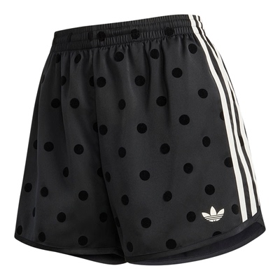 Adidas/阿迪达斯正品三叶草女士经典复古风波点运动短裤KV1172