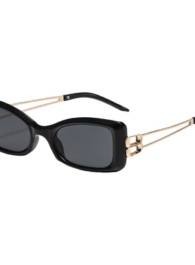 方形黑色高级感简约潮流遮阳街拍