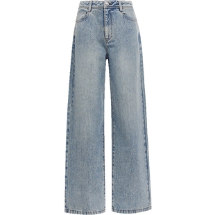 【爆闪裤王】ONLY2026春季新款流星满钻高腰宽松显瘦直筒牛仔裤