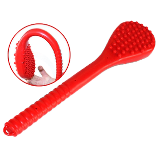 经络槌健身拍肩颈按摩锤橡胶拍打棒穴位敲打锤背按摩棒板按摩器材