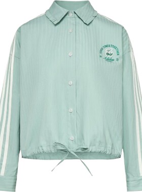 滔搏adidas阿迪达斯三叶草女子运动休闲舒适长袖衬衫KX6897