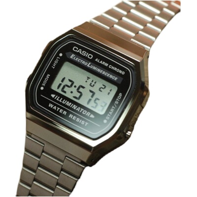 卡西欧防水复古电子手表小表