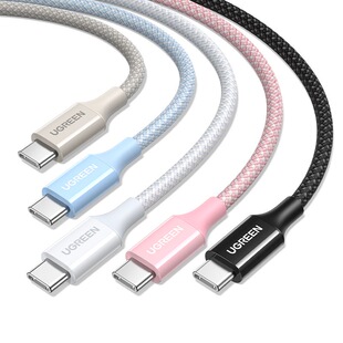绿联60W双头TypeC数据线PD快充CtoC充电器线编织短长适用苹果17手机iPhone16平板iPad15安卓笔记本2米车载Car