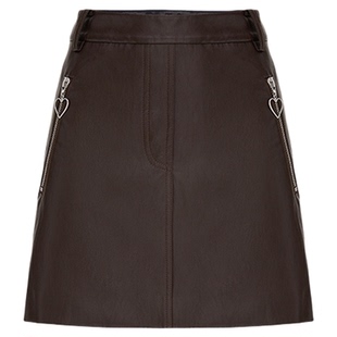 【博主同款】HPLY荷比俪2026春季新款仿皮质感短裤内里A字型短裙