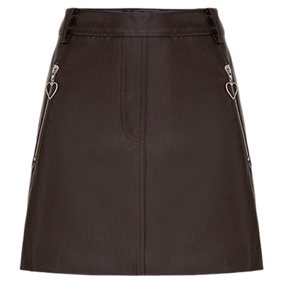 【博主同款】HPLY荷比俪2026春季新款仿皮质感短裤内里A字型短裙