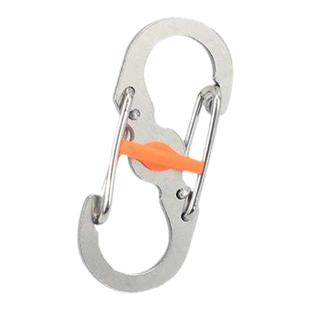 S型带锁8字扣不锈钢户外快挂背包扣拉链包包扣防盗钥匙扣水瓶挂扣