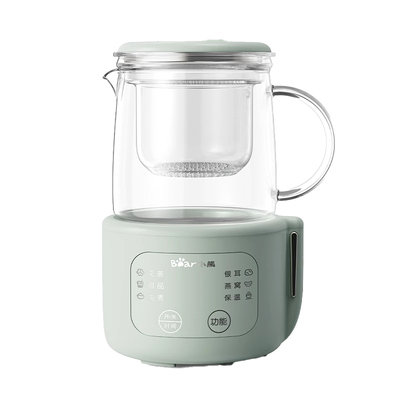 小熊养生壶全玻璃小型办公室多功能迷你煮茶壶烧水壶mini养生杯