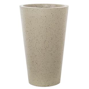 玄之祥石卷边高深圆筒水泥花盆镁泥圆锥大号落地绿植水磨石花岗岩