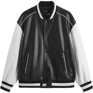 GXG男装 pu棒球服夹克外套 2023年秋季品GEX12113553