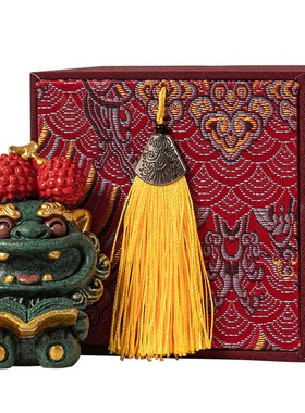 创意狮爷招财平安摆件家居客厅