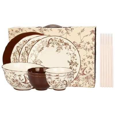 摩登主妇法式复古餐具套装碗碟盘