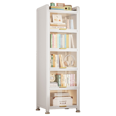 【钢制书架窄缝收纳超大容量】