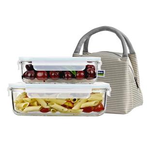 Glasslock盖朗韩国进口玻璃密封保鲜盒微波炉饭盒长方形便当盒