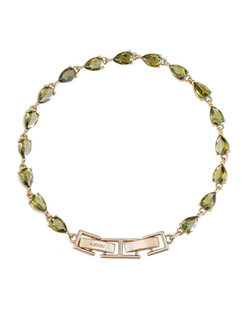 阿吉豆手链女款绿幽灵水滴手串珠