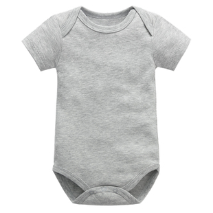 新生儿三角哈衣卡特包屁衣纯棉爬服宝宝短袖连体衣春秋婴儿童装