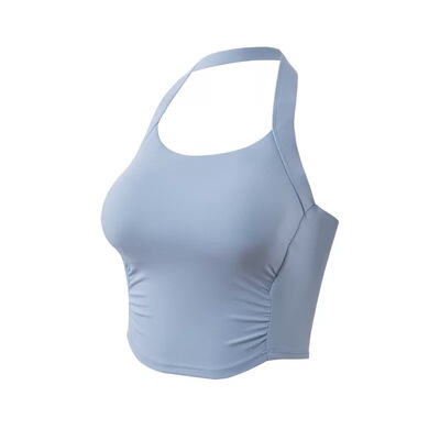 挂脖瑜伽背心夏季普拉提训练美背