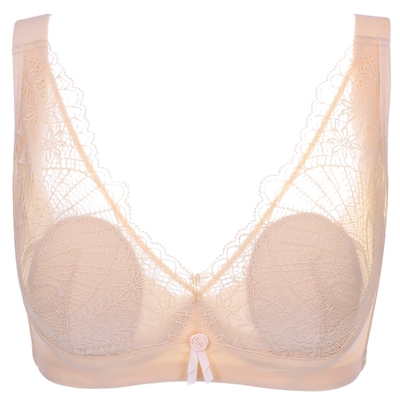 依曼丽女薄款文胸防下垂聚拢内衣