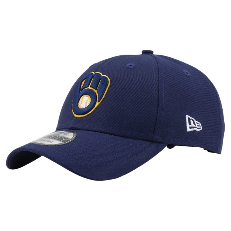 韩国代购NEWERA纽亦华弯沿MLB球队940硬顶棒球帽密尔沃基酿酒人