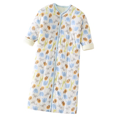 女童睡袍男童睡衣宝宝防踢被子