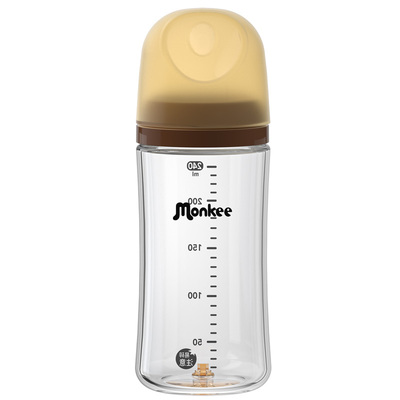 防胀气玻璃奶瓶瓶身单买底部回气