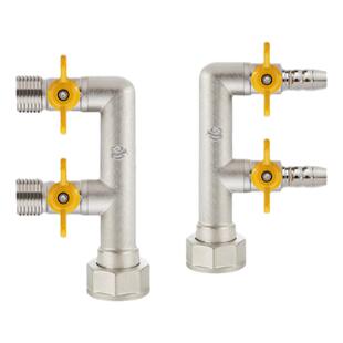 燃气表三通阀门M30铜球阀开关天然气煤气灶热水器管道一分两路F型