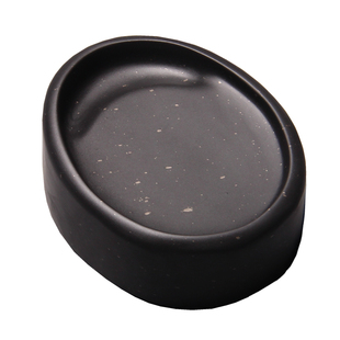 正宗歙砚老坑金星 掌中宝 小巧把玩型砚台小楷砚台歙砚椭圆型精品