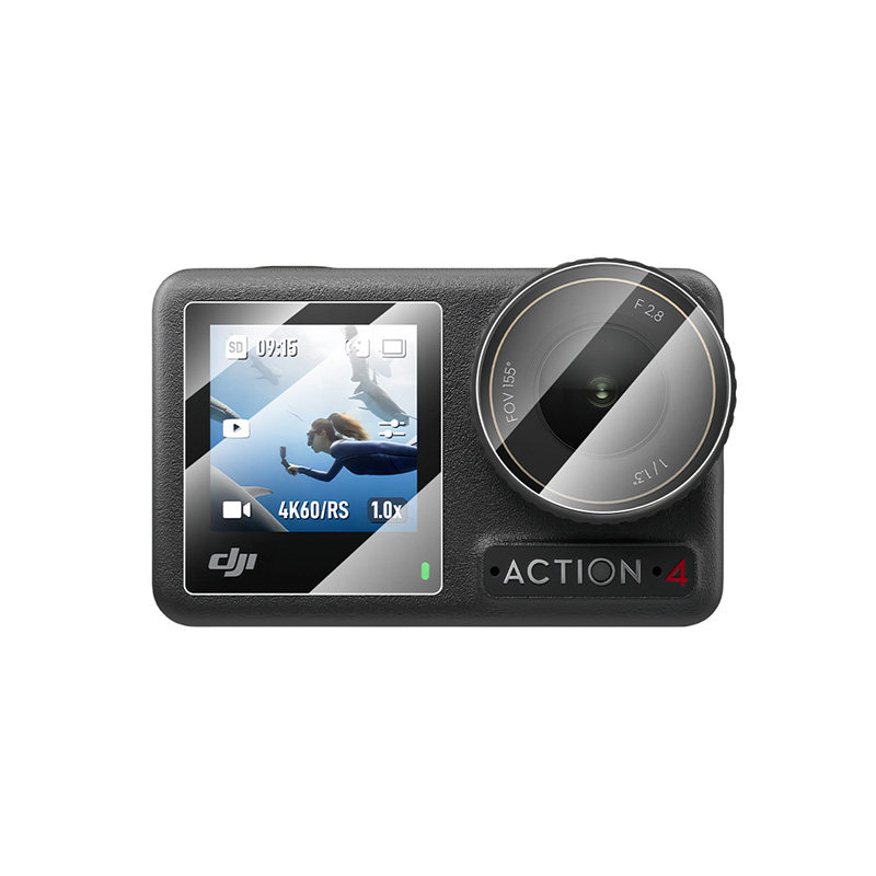 适用大疆action5pro钢化膜