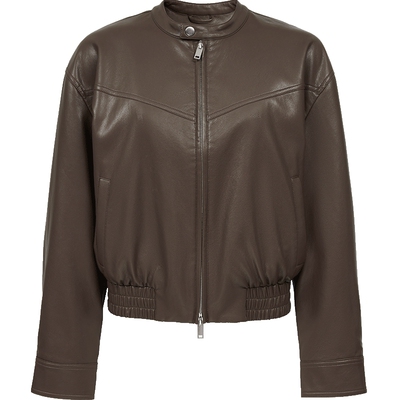 VeroModa双头拉链松紧底摆夹克