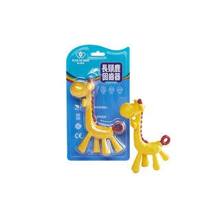 【自营】加贝比牙胶可水煮食品级硅胶宝宝吃手安抚小鹿可啃咬牙胶