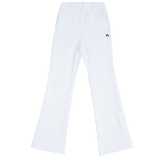 美国PGA 春夏高尔夫裤子女装女套装高腰速干长裤微喇裤弹力腰带