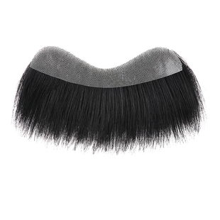 发际线假发贴男士前额全真发m型假刘海轻薄自然遮盖无痕补发贴片