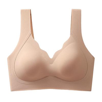 提拉防垂舒适聚拢无痕背心式文胸