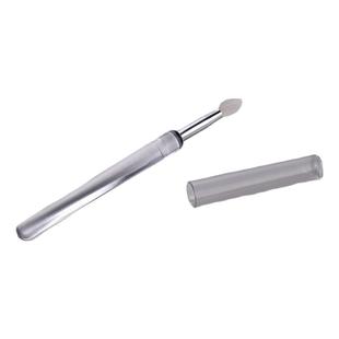 便携式硅胶唇刷有盖防尘唇膜刷唇膏刷口红刷多功能刷凡士林润唇膏