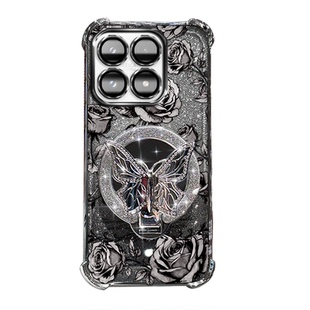 适用小米17MAX手机壳m17网红17pro创意印花高级电镀xiaomi17max气囊防摔保护套mi17全包镜头膜17max软壳17max