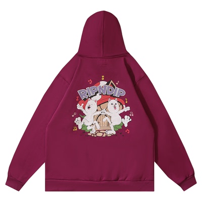 美国RIPNDIP中指猫快乐蘑菇卫衣