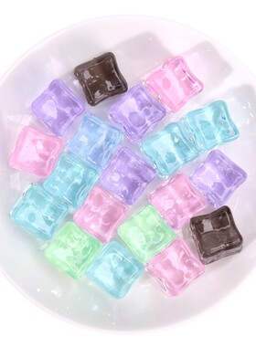 水晶冰块亚克力diy手工水晶项链
