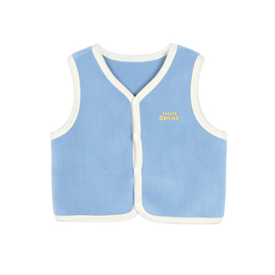 小O爸男婴童 宝宝马甲外穿洋气摇粒绒2025新款婴儿内搭秋冬季上衣