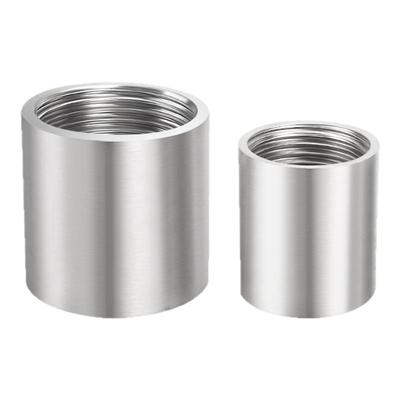 304不锈钢光面内丝牙短丝口接头