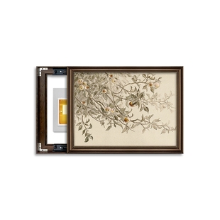法式中古风电表箱装饰画复美式复古遮挡配电箱盒子挂画平安果壁画