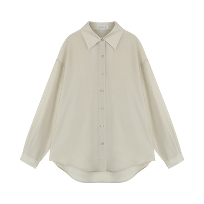 天丝防晒衬衫女夏款外搭开衫