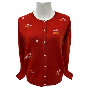 妈妈的开衫秋装2025新款毛衣外套外搭开开中老年女装羊毛衫上衣