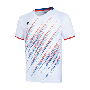 VICTOR胜利羽毛球服威克多男女款清爽舒适针织运动短袖T恤T-60022