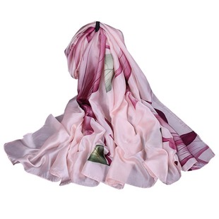 杭州桑蚕丝真丝长条丝巾女冬天薄款披肩秋季妈妈中年送礼百搭围巾