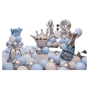 18岁生日装饰场景布置成人礼气球快乐派对女孩男孩氛围仪式感背景