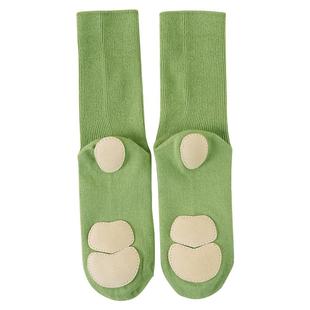 现代舞袜瑜伽袜子女普拉提专业防滑袜带底中筒袜三块底芭蕾舞袜鞋