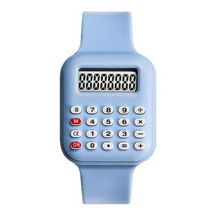 新款多功能电子计算器手表迷你儿童电子计算机电子表计数算数日期