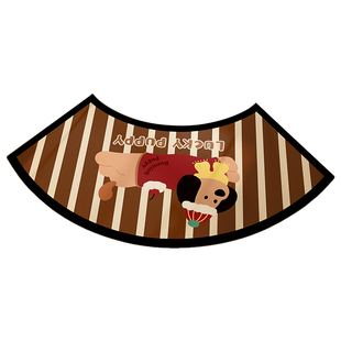 卡通半圆弧形浴室地垫扇形硅藻泥吸水垫卫生间淋浴房速干防滑脚垫