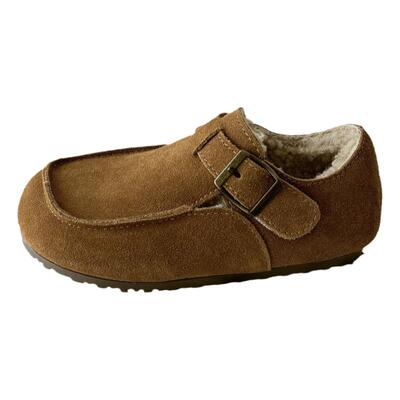 艾尚萌正品儿童加绒保暖勃肯鞋